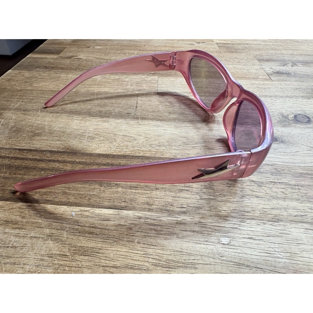 Women's Pink Biker Sunglasses Pink - Picture 2 of 3